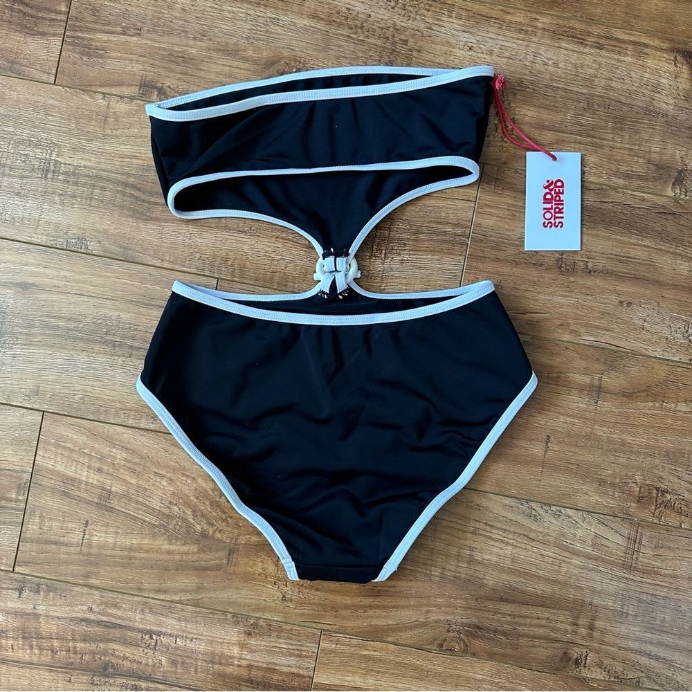 NWT Solid & Striped XS The Bella One Piece Swimsuit Butterluxe Black $198 - Picture 9 of 14